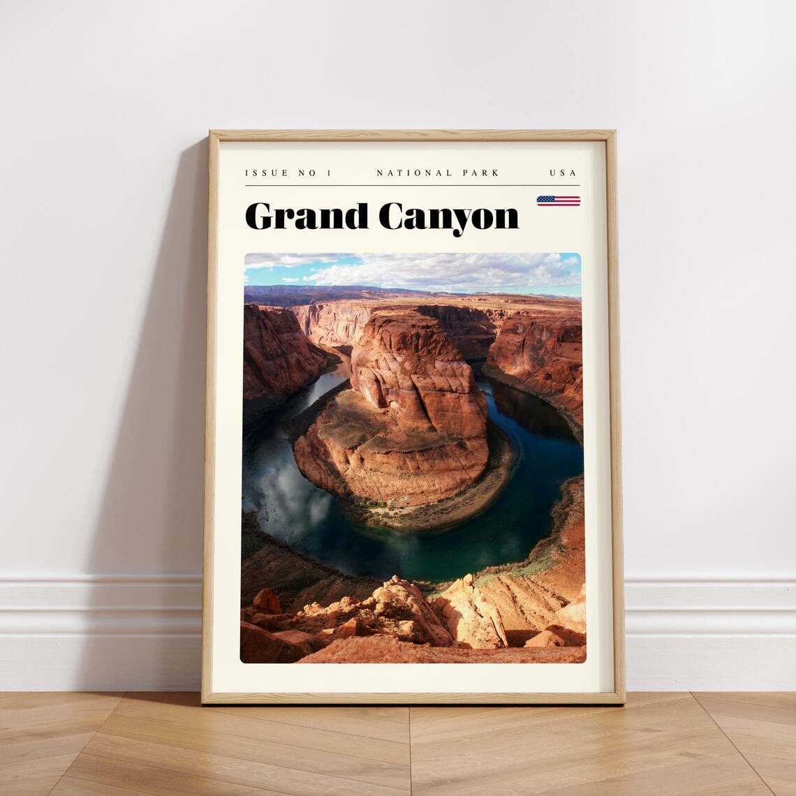 Grand Canyon Red Rock Horseshoe Bend River Vista Travel Poster - Image 3
