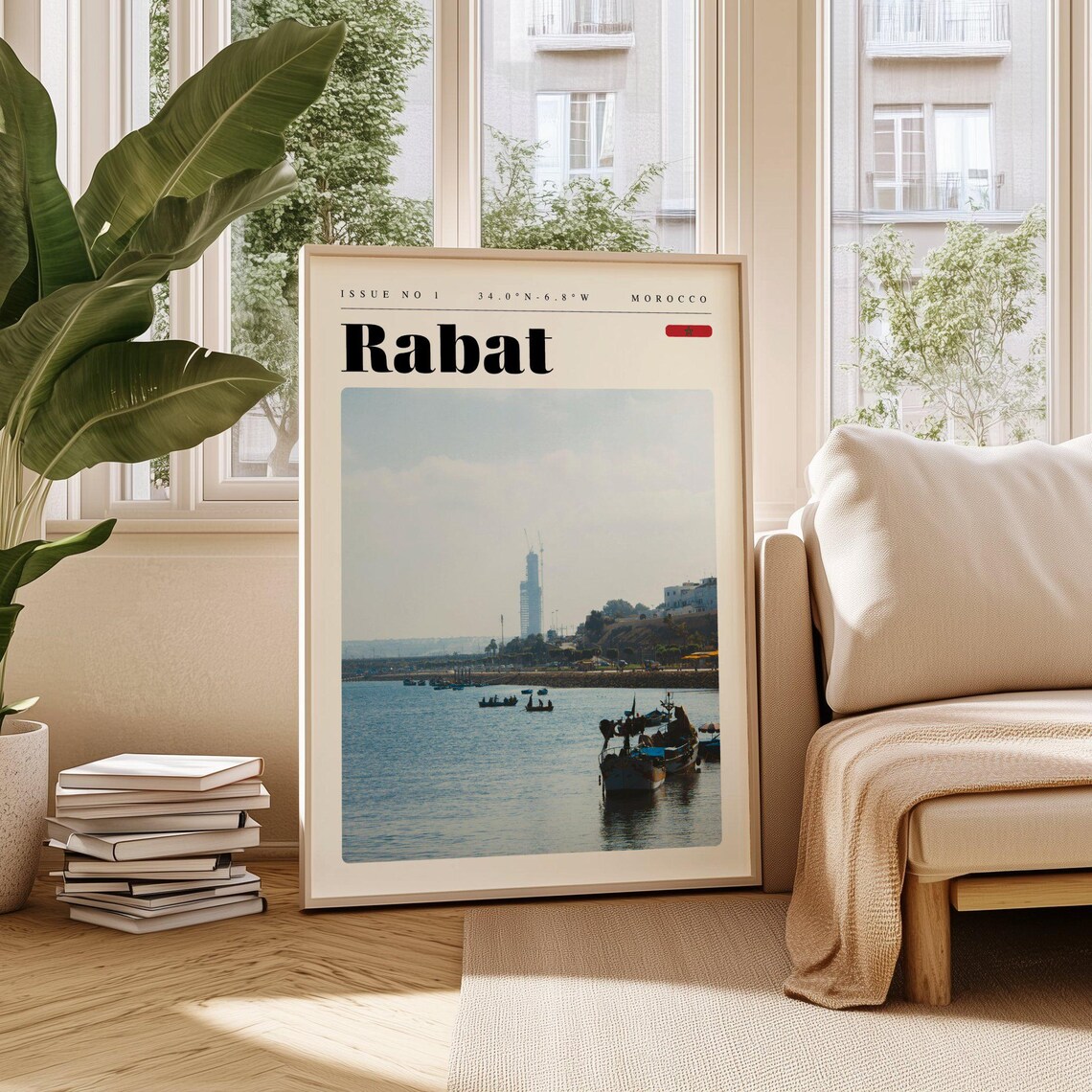 Rabat Travel Poster Morocco Print Modern Wall Art Wall Decor Vintage Cities Art