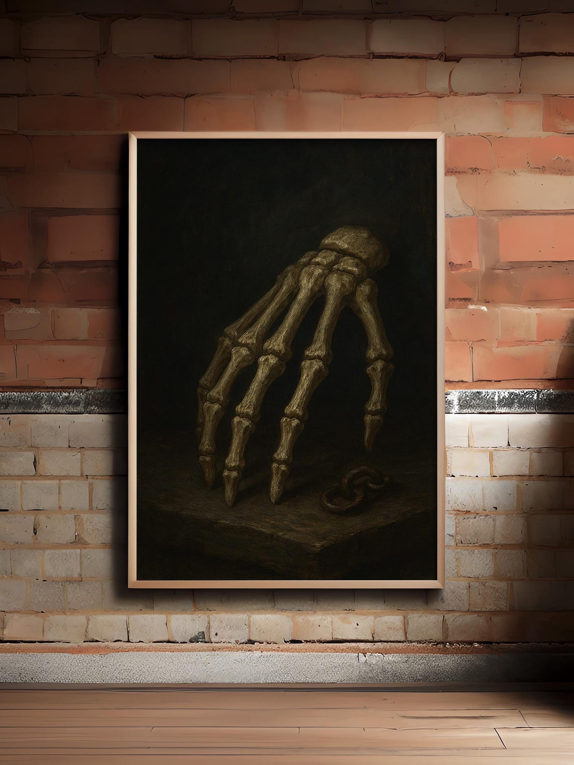 Skeleton Hand Statue Gothic Halloween Bone Sculpture Creepy Prop