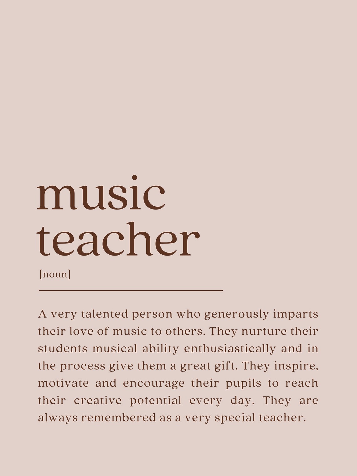 Music Teacher - Definition Print - Image 2