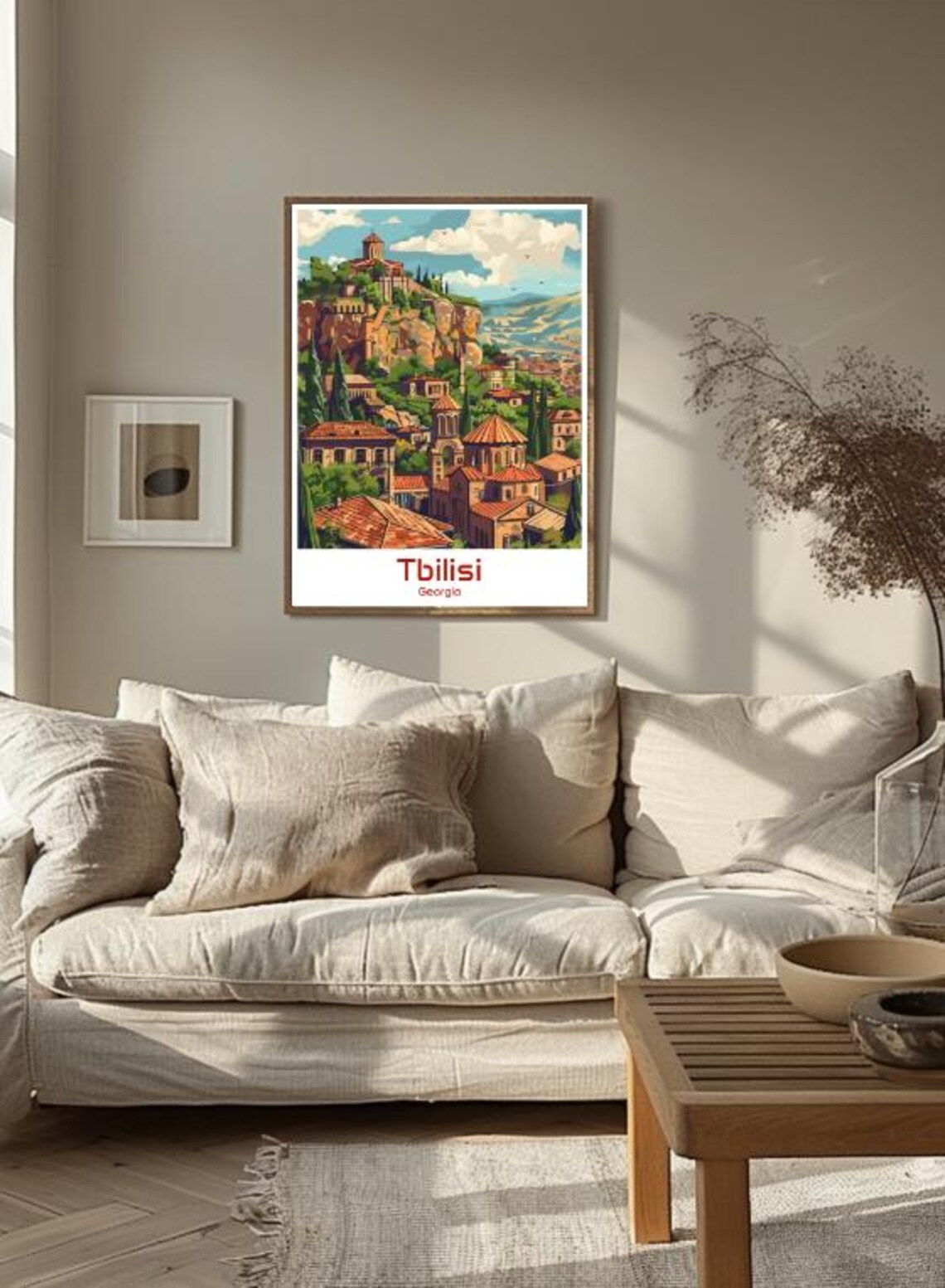 Tbilisi Georgia Old Town Churches and Fortress Hill View Poster - Image 3