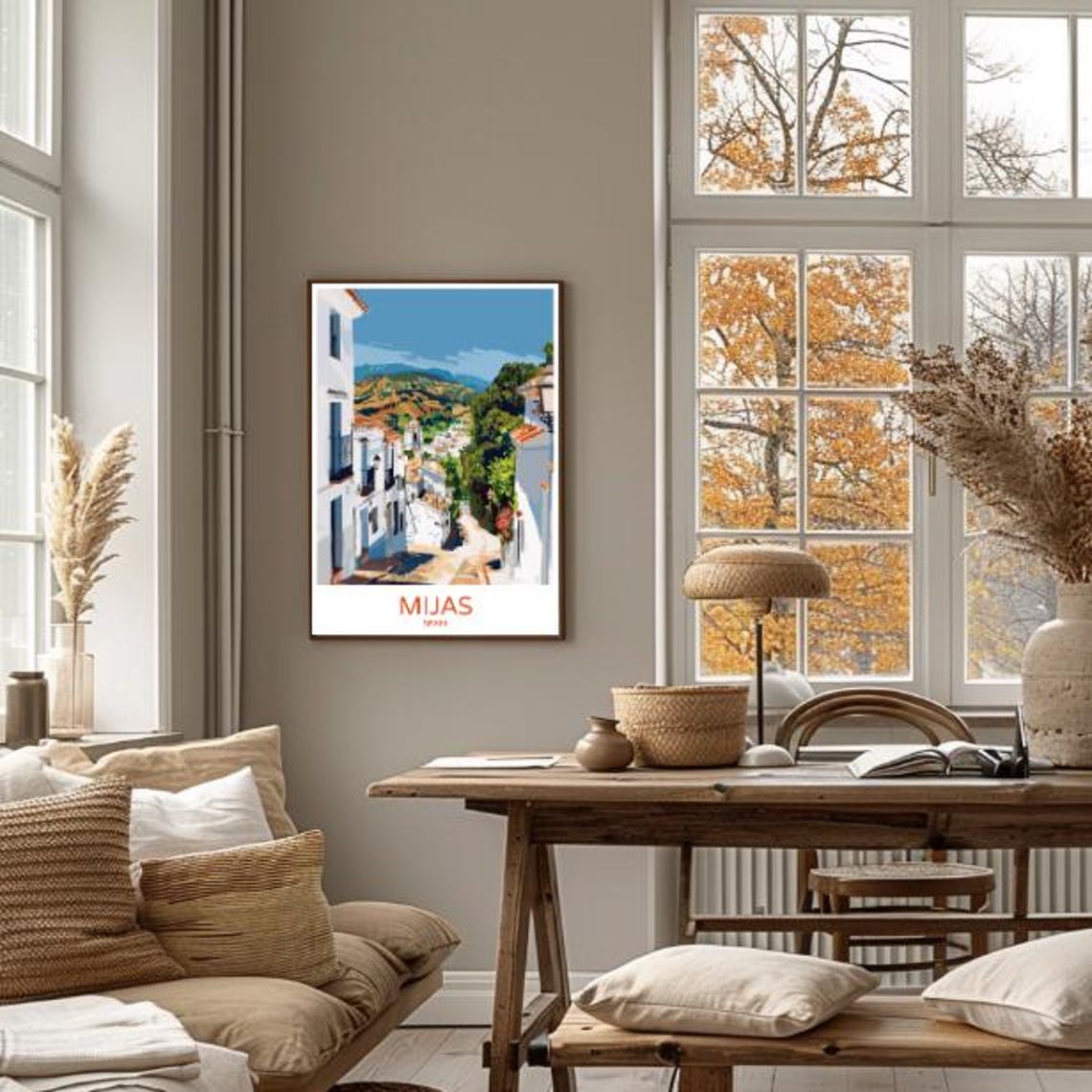 Mijas Spain Whitewashed Andalusian Village Mountain Street Poster - Image 4
