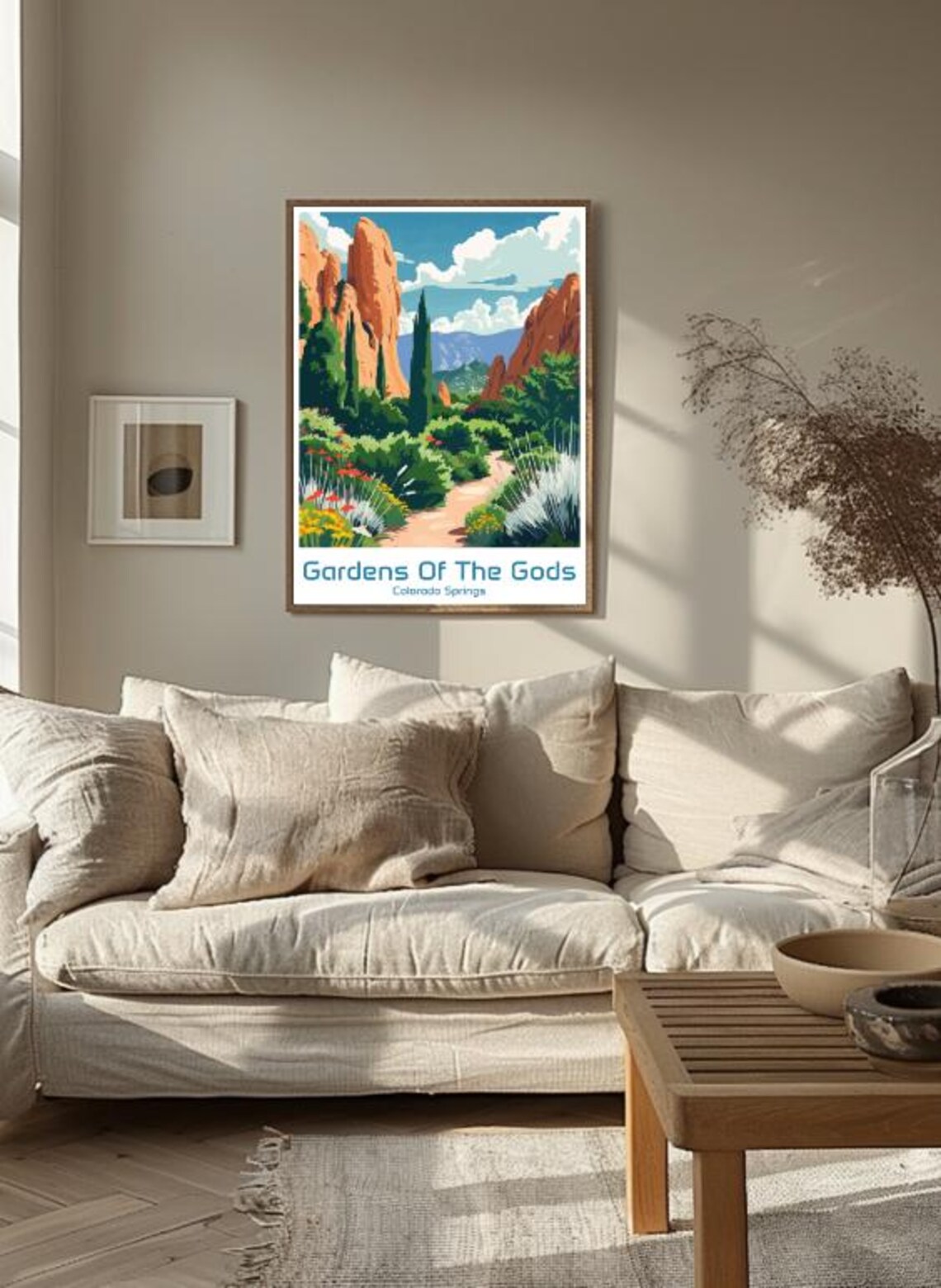 Gardens Of The Gods Colorado Springs Red Rock Trail Travel Poster - Image 3
