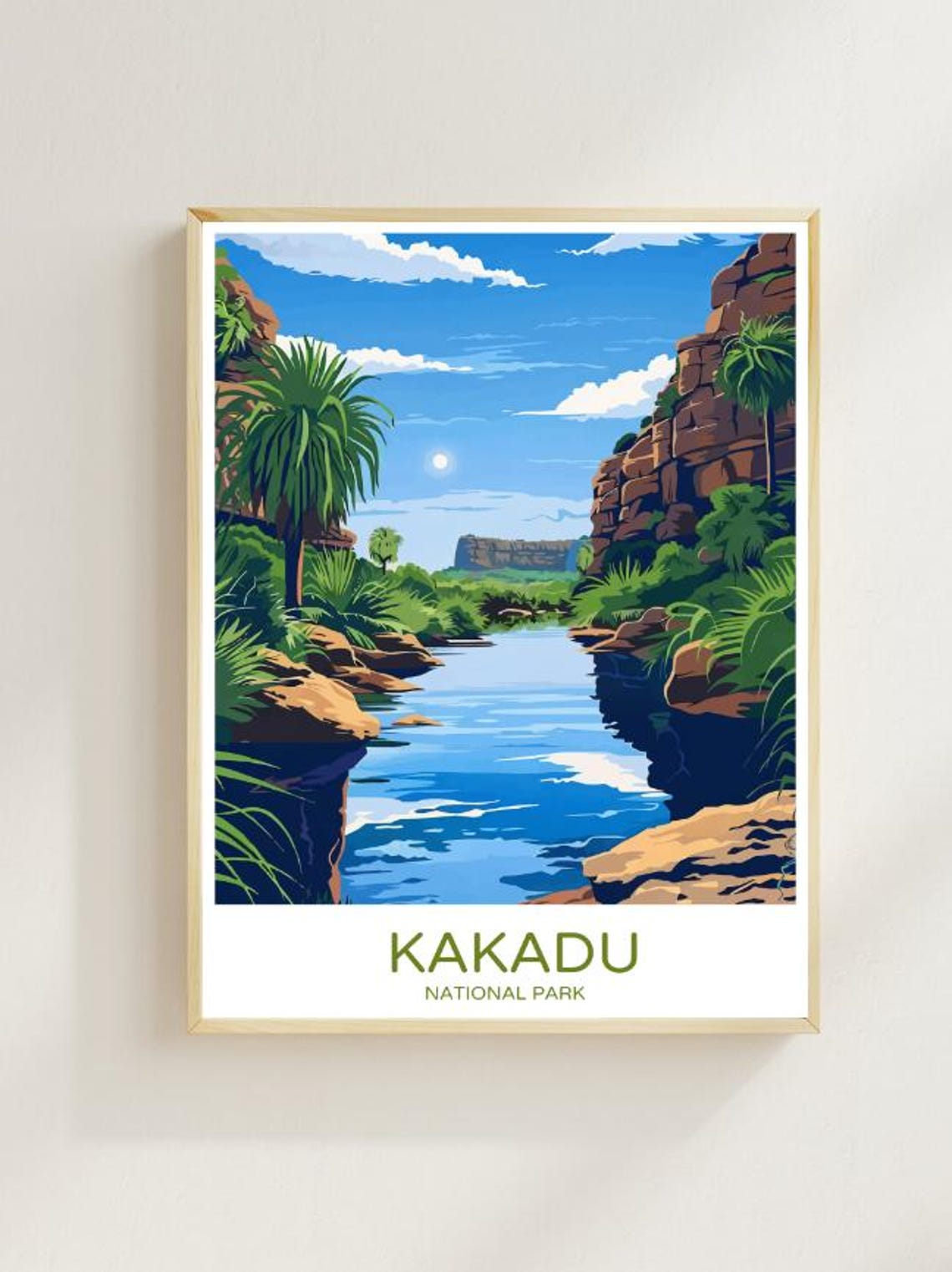 Kakadu National Park Australia Gorge River Escarpment Poster