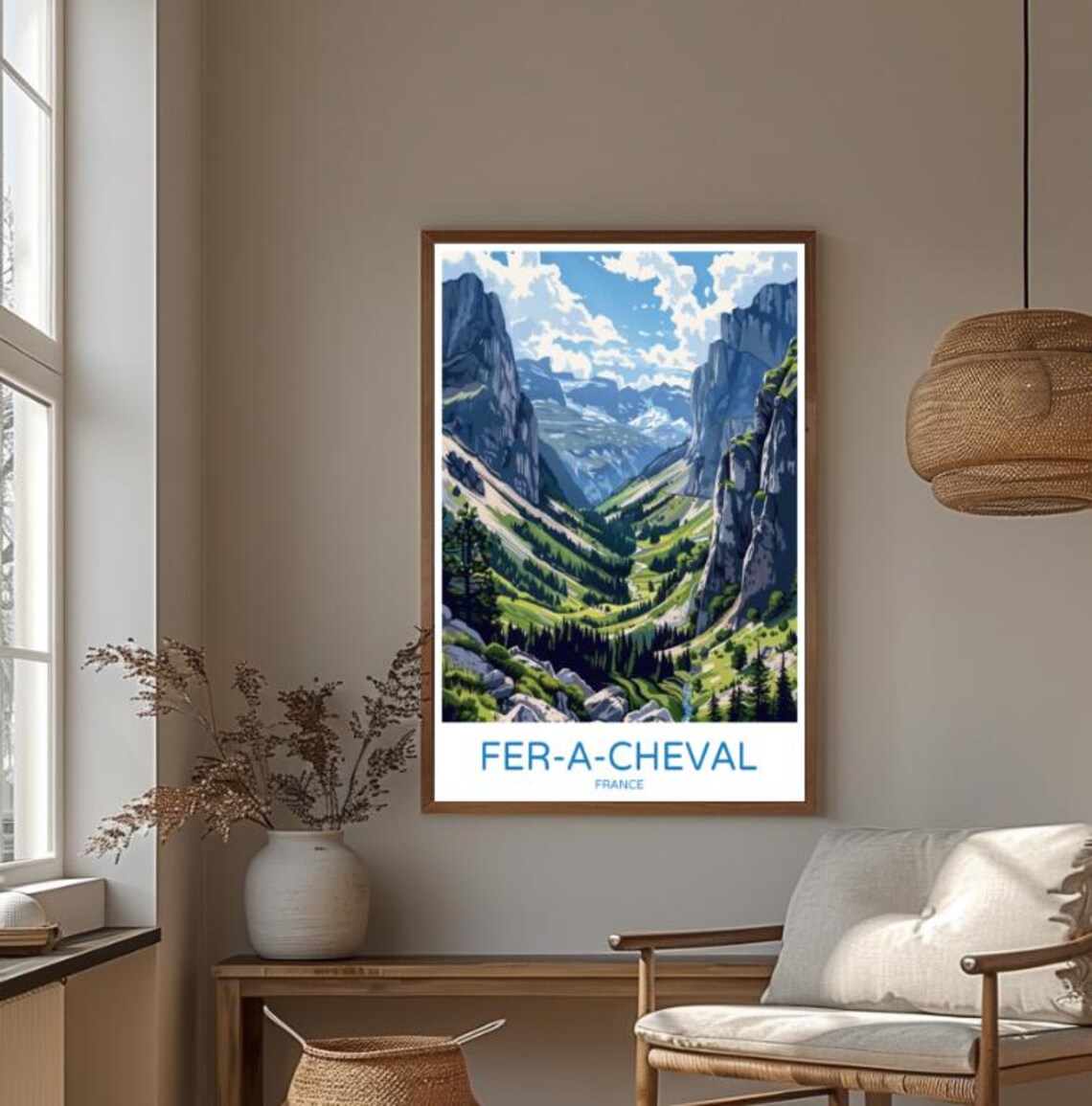 Le Cirque Du Fer Cheval Travel Postermajestic Mountain Wall Art French Alps Landscape Print Nature Decor France Travel Gift - Image 4