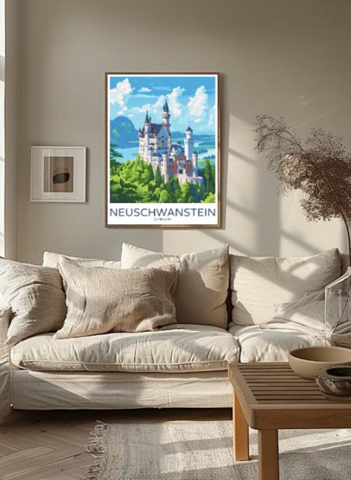Neuschwanstein Castle Germany Bavarian Fairytale Travel Poster - Image 2