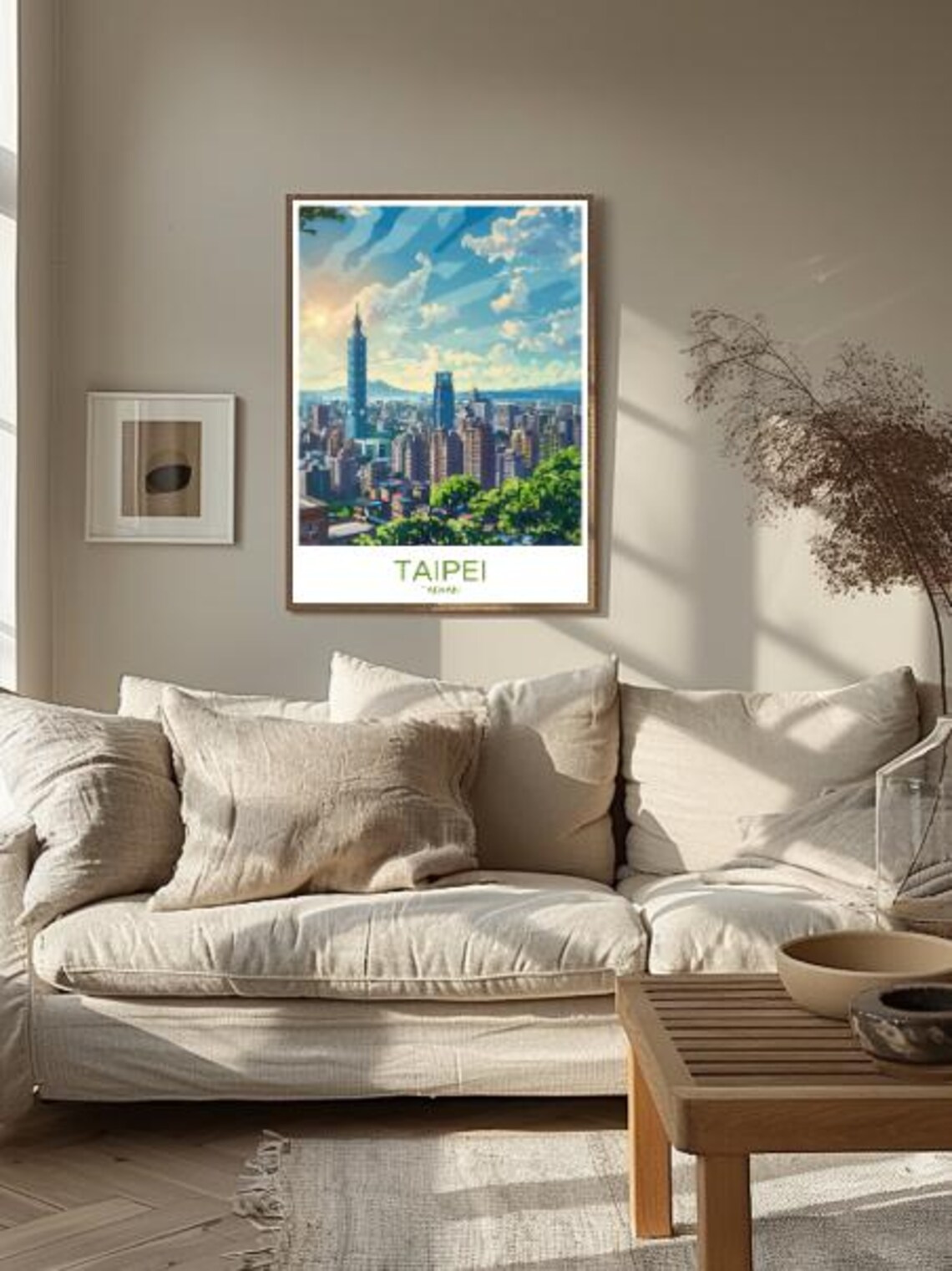 Taipei 101 Tower City Skyline at Sunrise Taiwan Metropolis Poster - Image 2