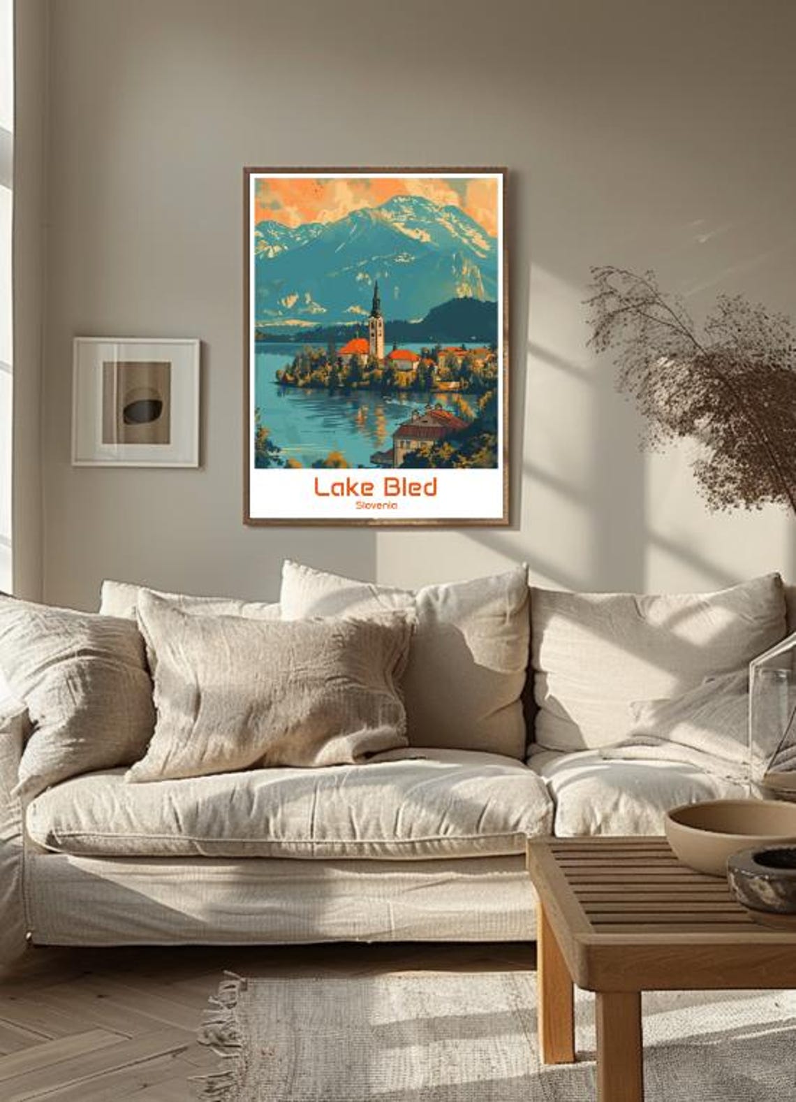 Lake Bled Slovenia Island Church Alpine Lake Mountain View Poster - Image 3