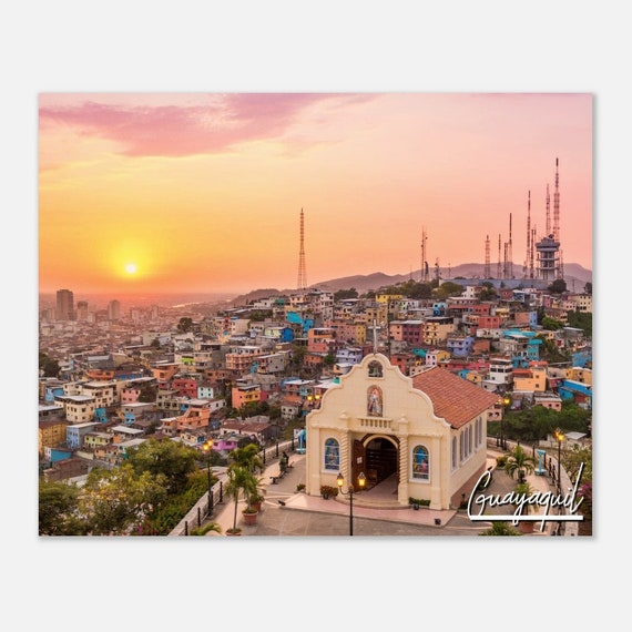 Guayaquil Ecuador Cityscape Poster Print Travel Photography Wall Art