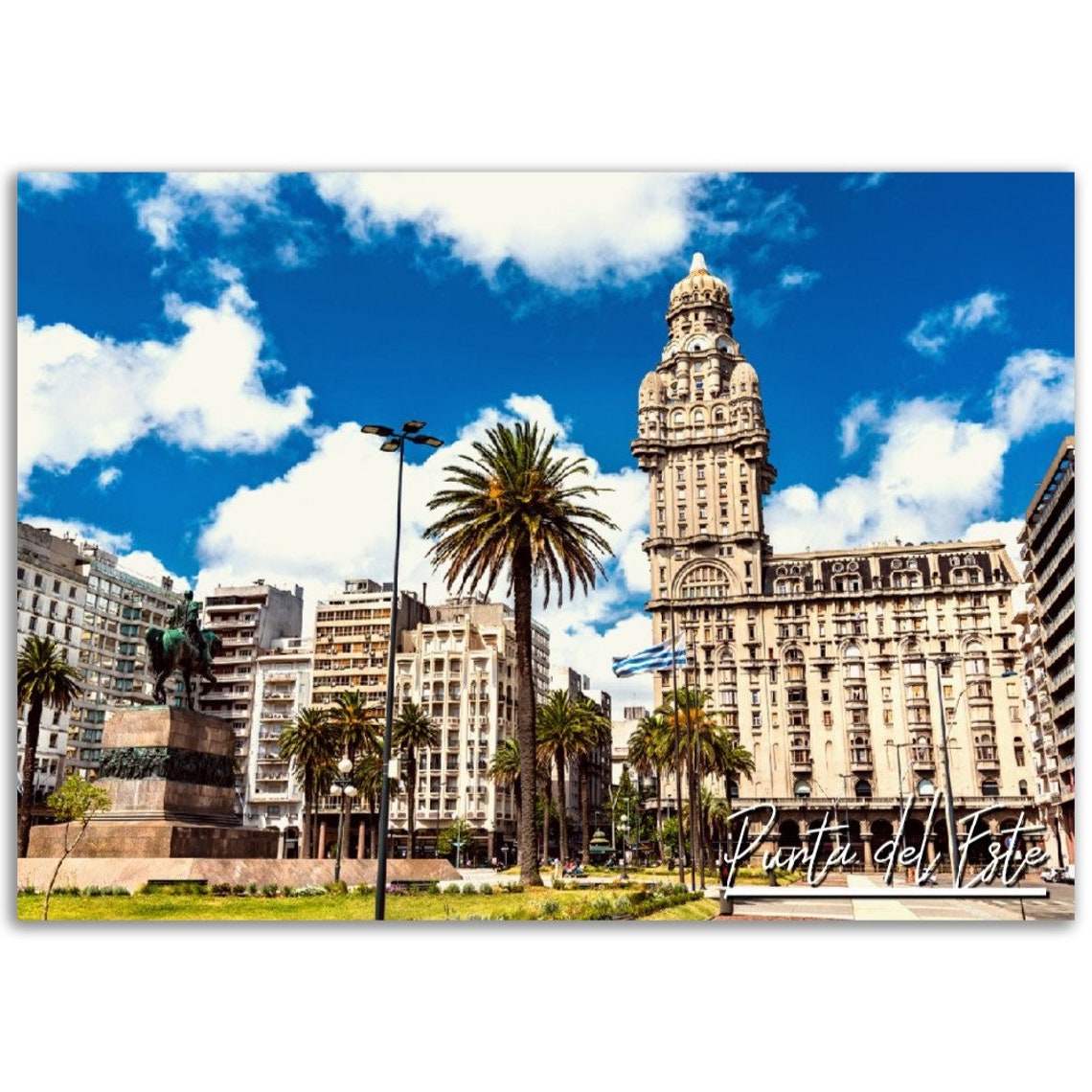 Punta del Este Uruguay Grand Sunny Cityscape Travel Photo Poster