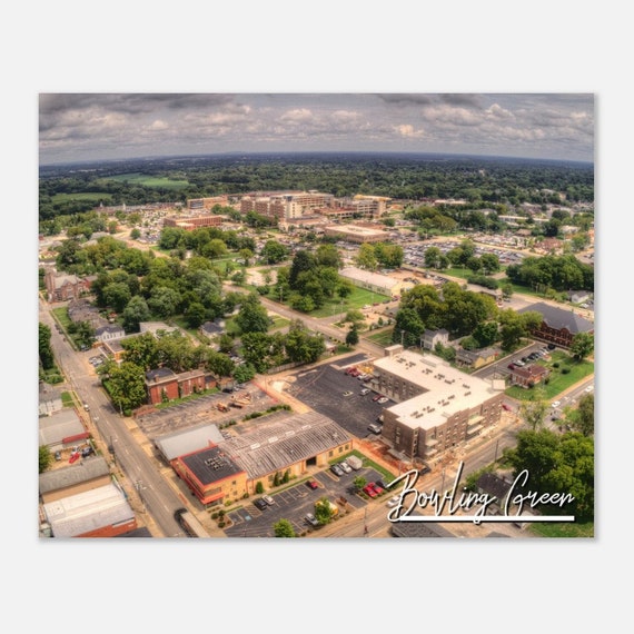 Bowling Green Kentucky Cityscape Poster Travel Photo Art Print