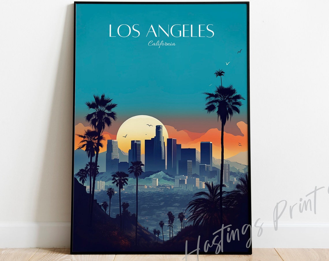 Los Angeles Travel Poster