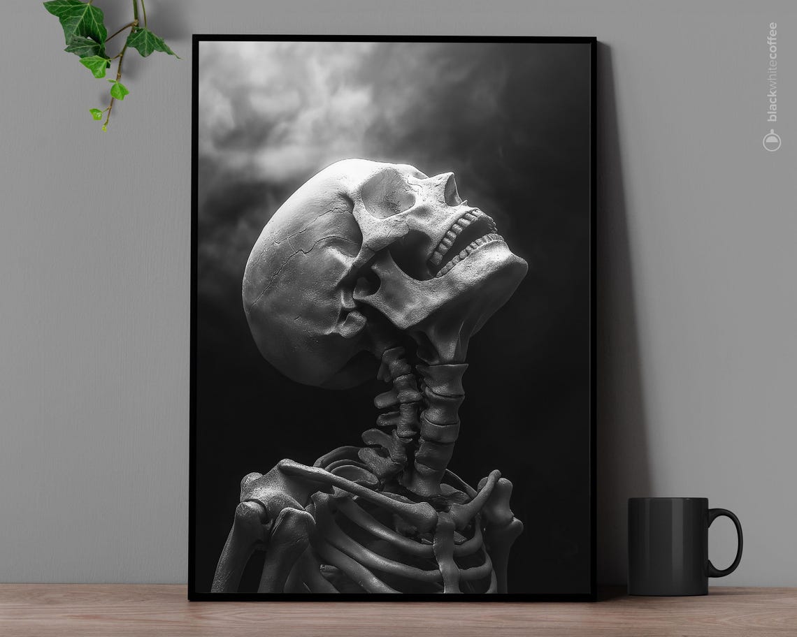 Halloween Skeleton Art Skull Poster