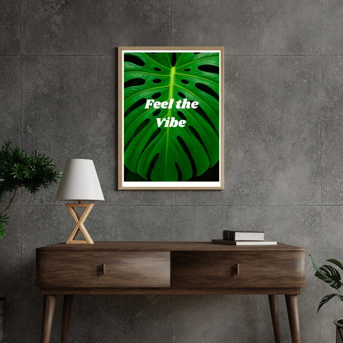 Monstera Botanical Care Chart, Tropical Plant Art Print