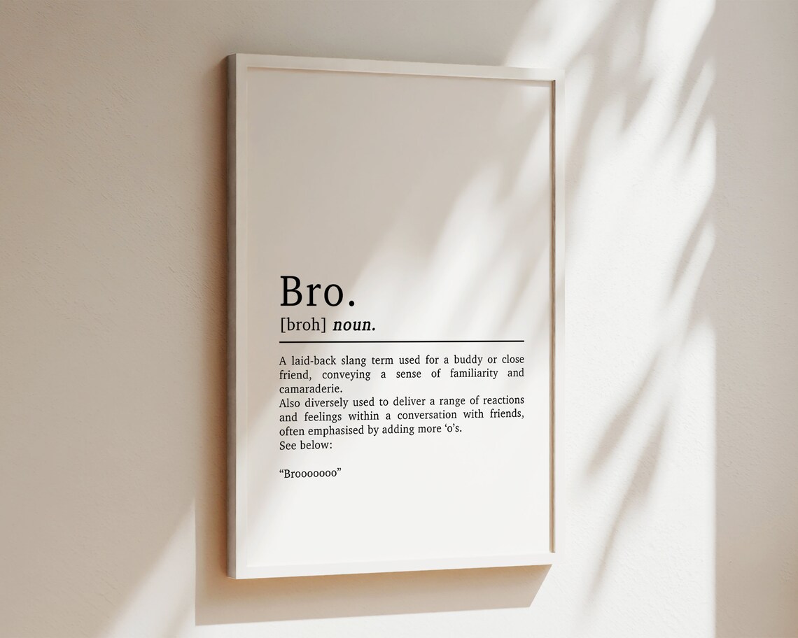 Bro Definition Gaming Print, Teen Bedroom Decor - Image 2