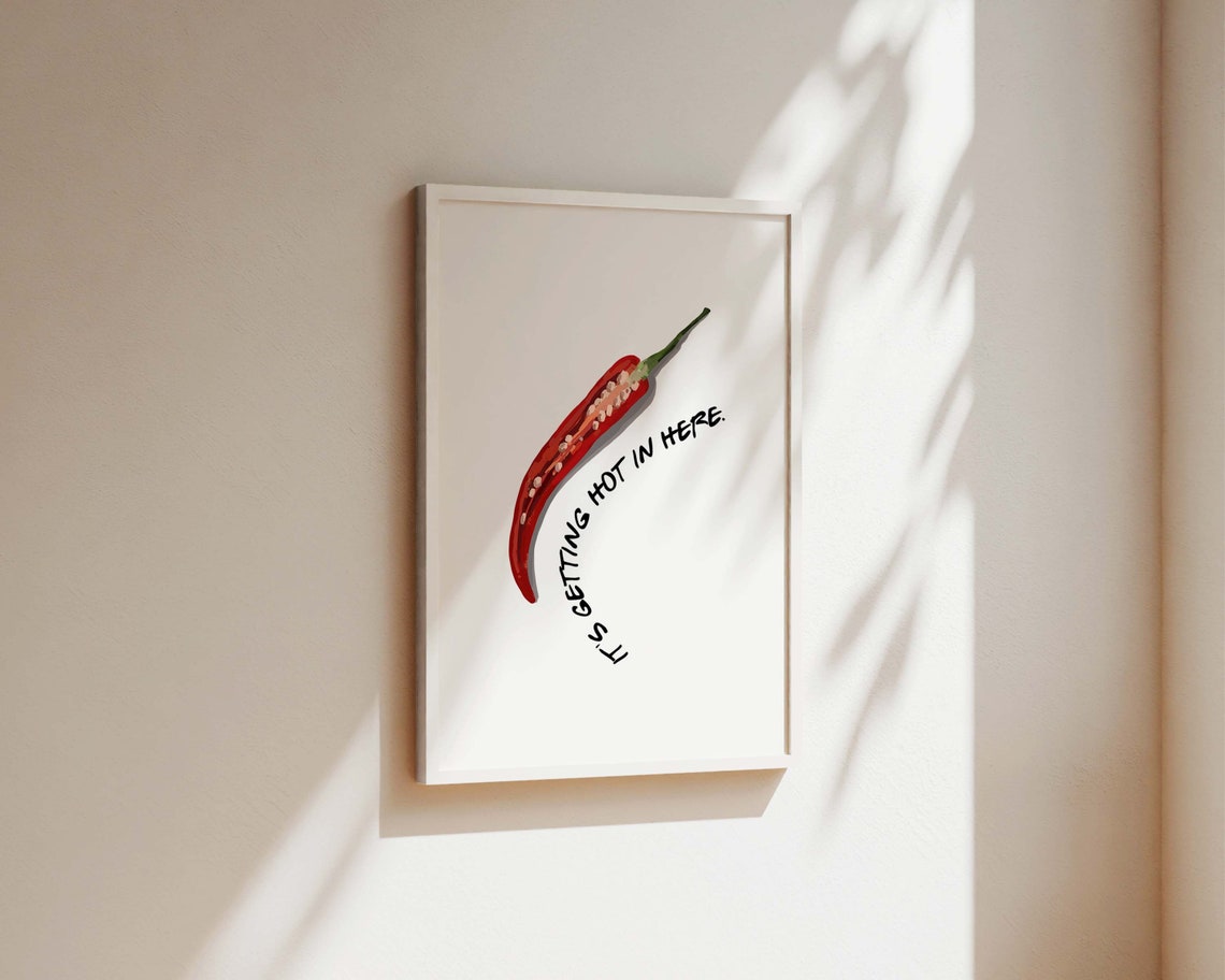 Chilli Quote Poster, Kitchen Wall Art - Image 2