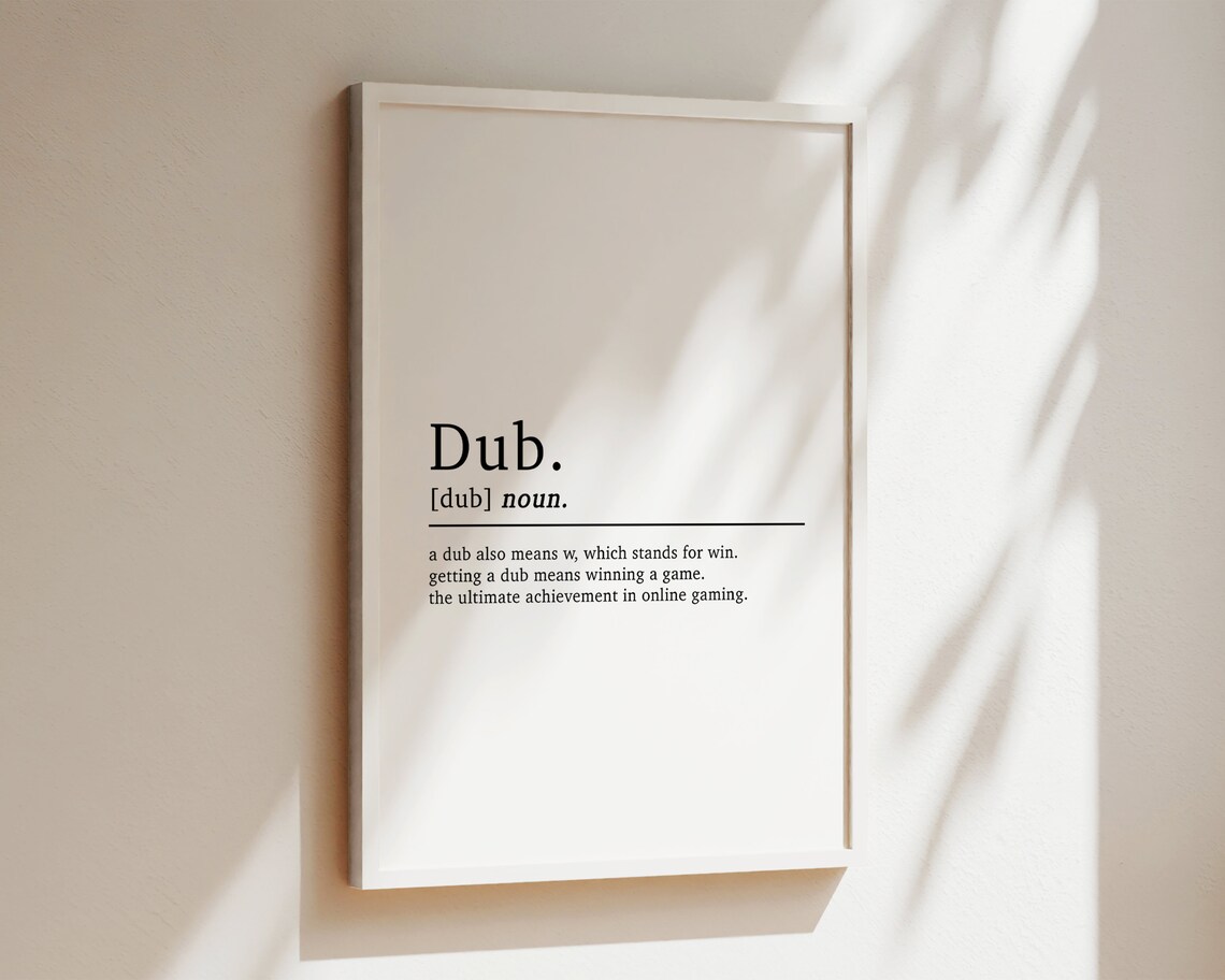 Gaming Definition Poster, Boys Bedroom Game Room Decor - Image 2