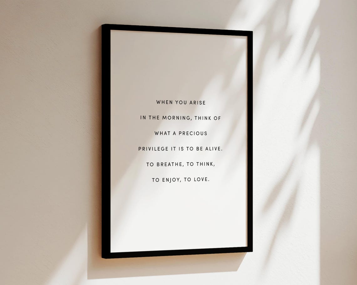 When You Arise Motivational Daily Quote Art Print - Image 3
