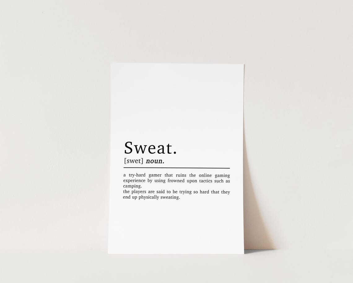 Sweat Definition Gaming Print Gamer Print Teen Wall Art Gamer Gifts Boys Bedroom Decor Gaming Room Poster Gaming Gifts Gaming Setup - Image 3