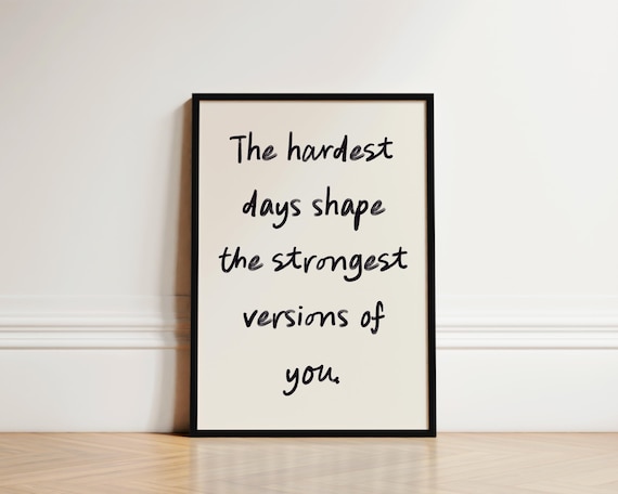Motivational Quotes Inspirational Wall Art Print
