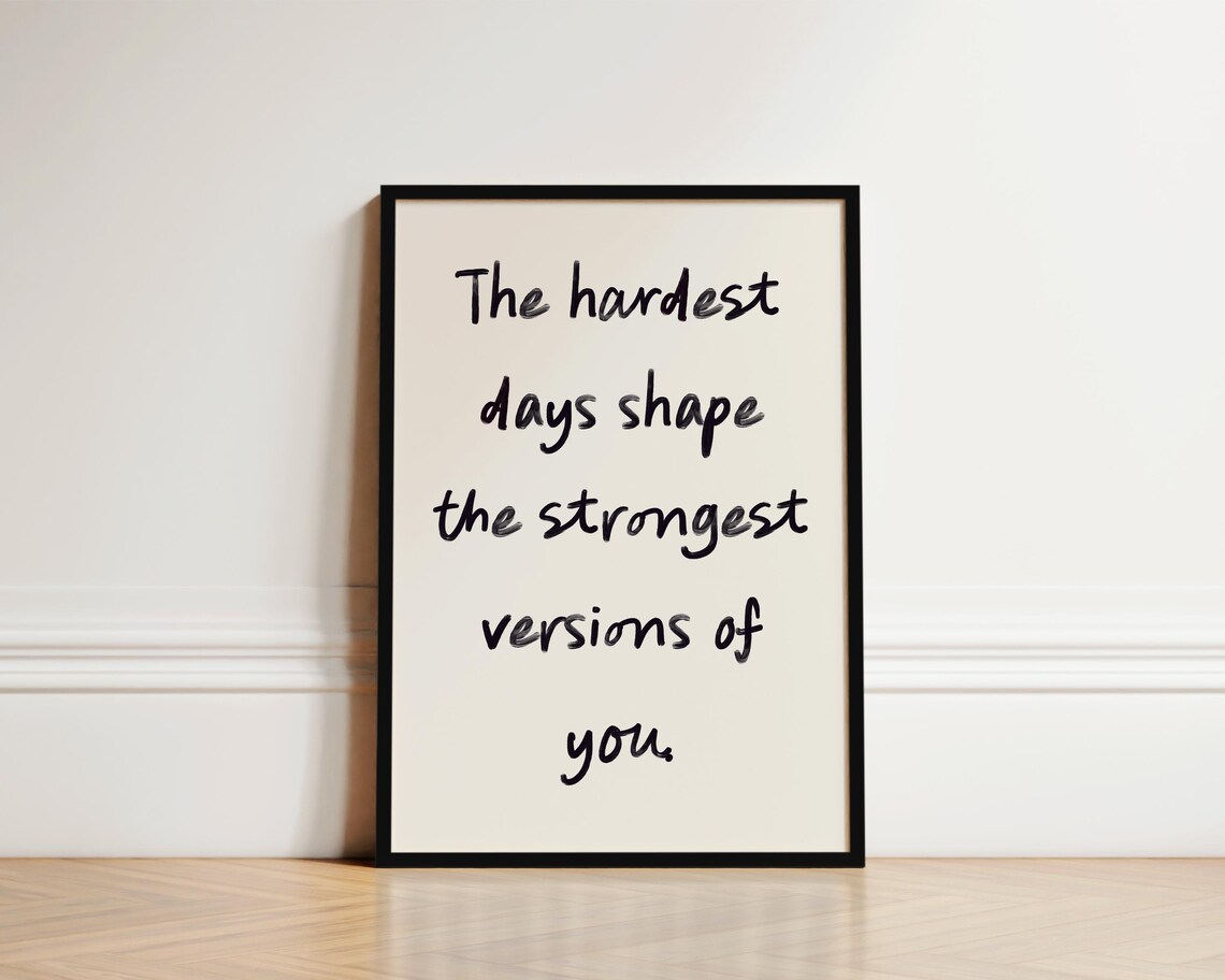 Motivational Quotes Inspirational Wall Art Print