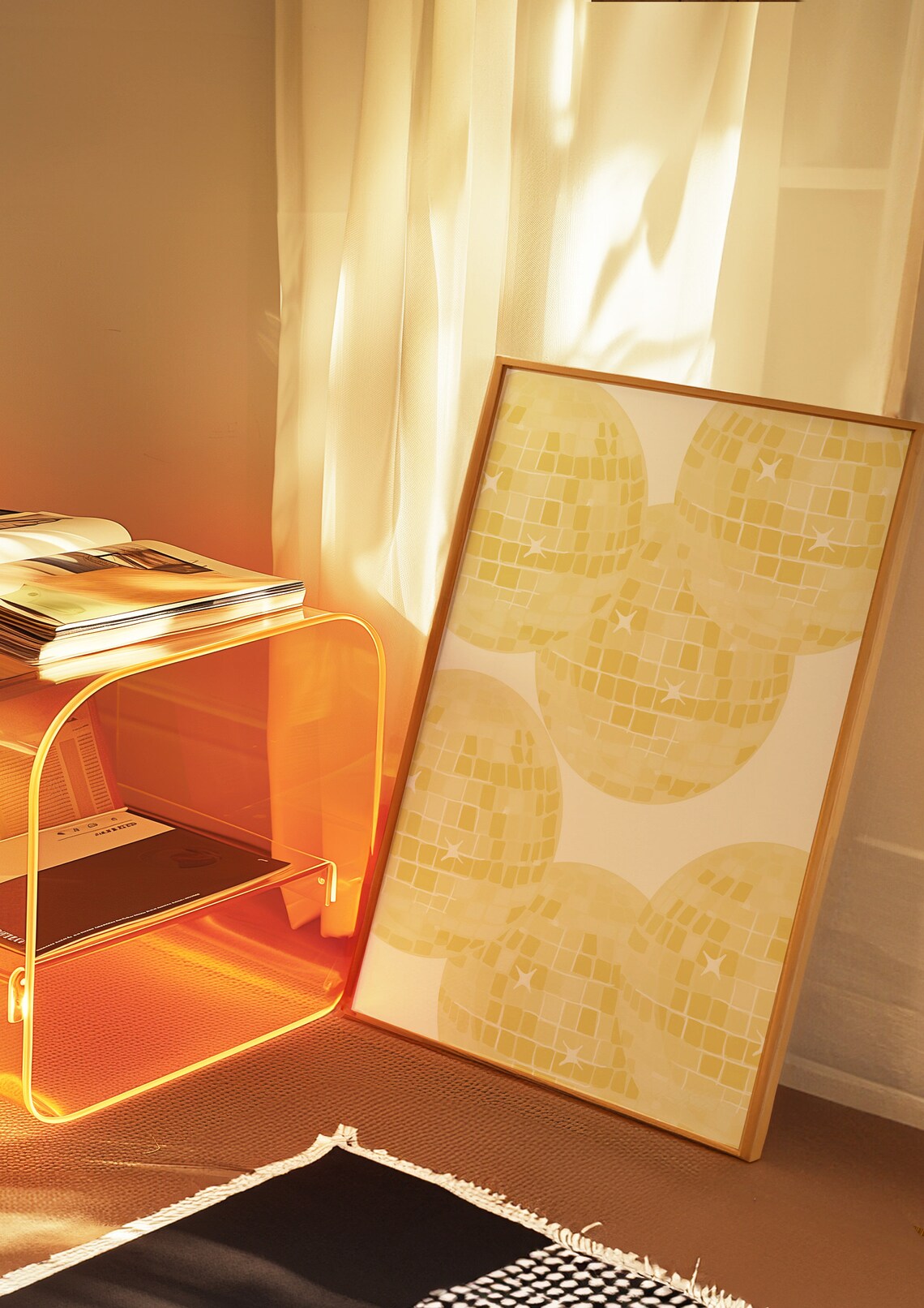 Disco Aesthetic Wall Art, Preppy Room Decor - Image 2