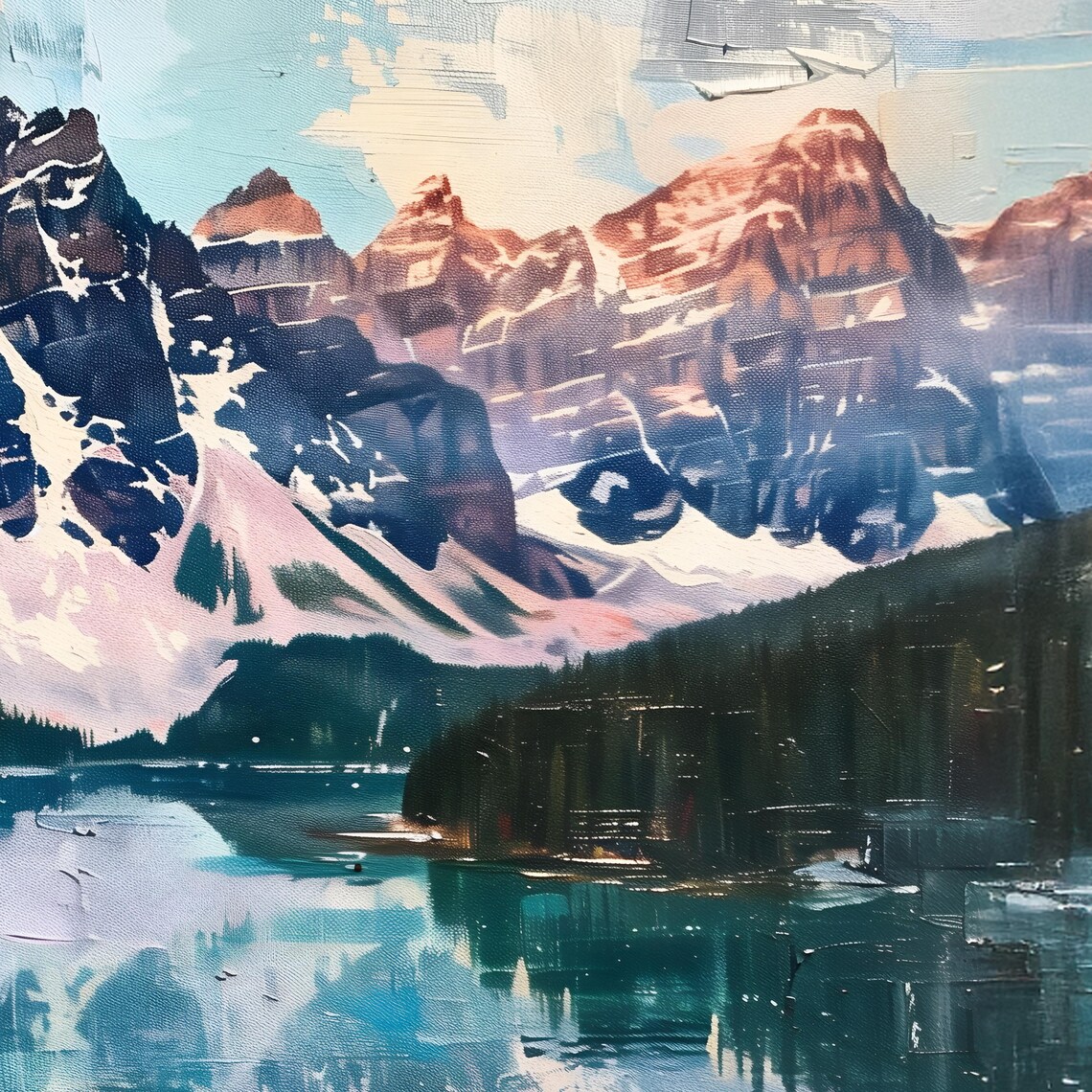Moraine Lake Banff National Park Canada Travel Wall Art Lake Moraine Art Mountain Print Nature Art Print National Park - Image 2