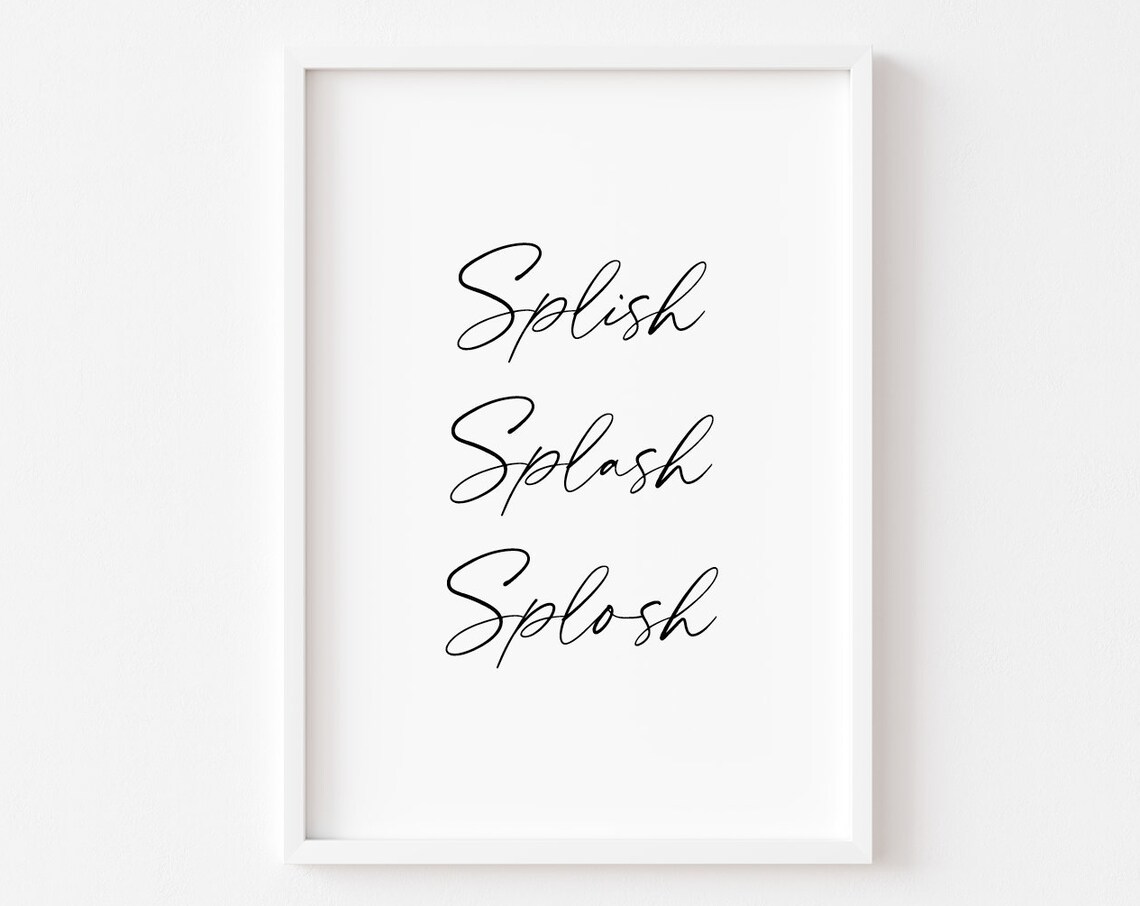 Funny Toilet Bathroom Wall Art Print Decor