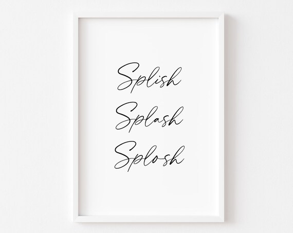 Funny Toilet Bathroom Wall Art Print Decor