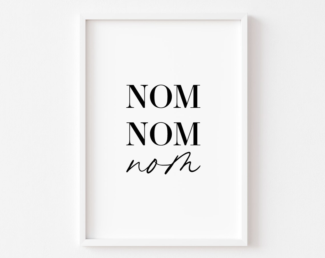 Kitchen Food Wall Art Funny Home Decor Poster