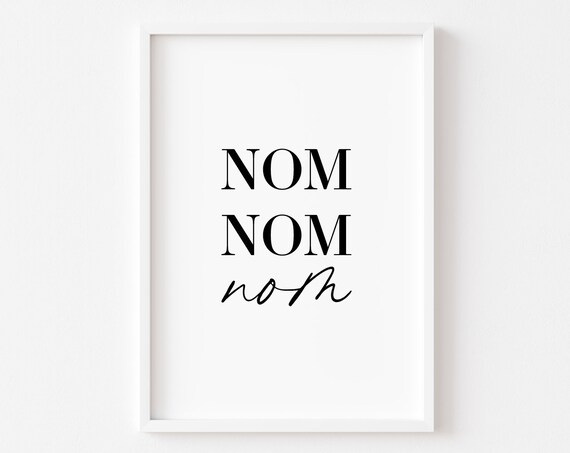 Kitchen Food Wall Art Funny Home Decor Poster