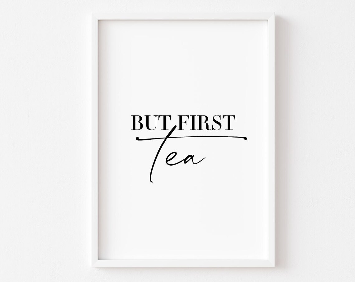 Kitchen Tea Food Print, Funny Home Decor Art Print