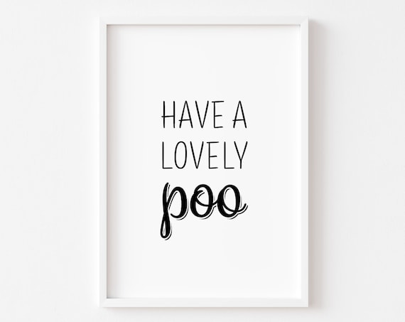 Bathroom Wall Art Prints Funny Toilet Poster