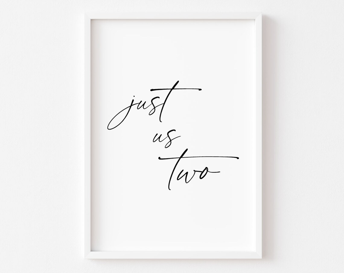Just Us Two Bedroom Art Print, Home Decor