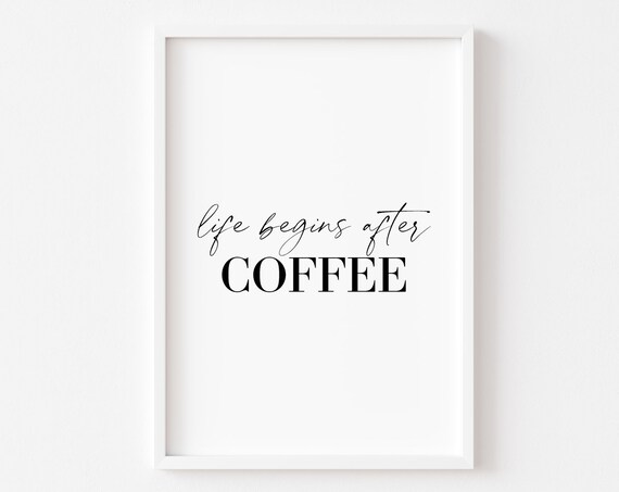 Kitchen Coffee and Food Wall Art Print
