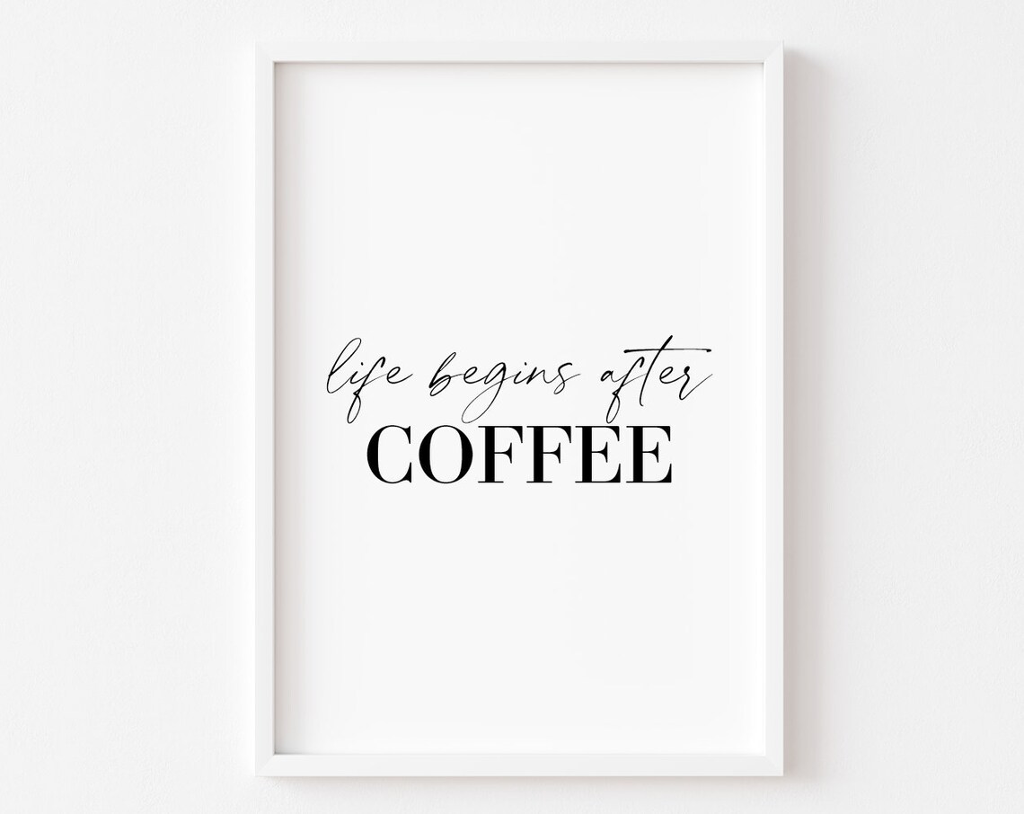 Kitchen Coffee and Food Wall Art Print