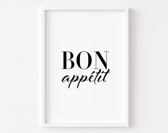 Bon Appetit Kitchen Food Trend Art Print