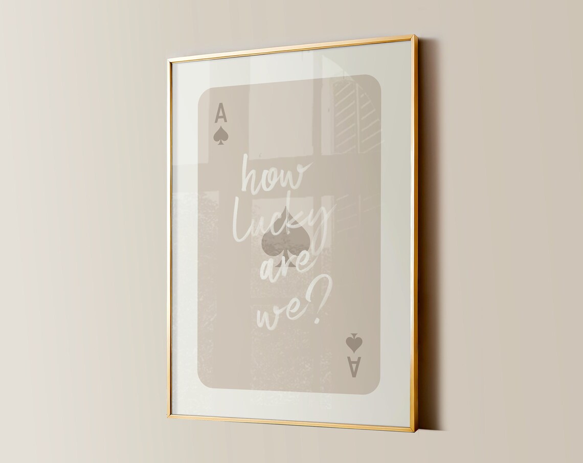 How Lucky Are We, Western Cowgirl Art Print