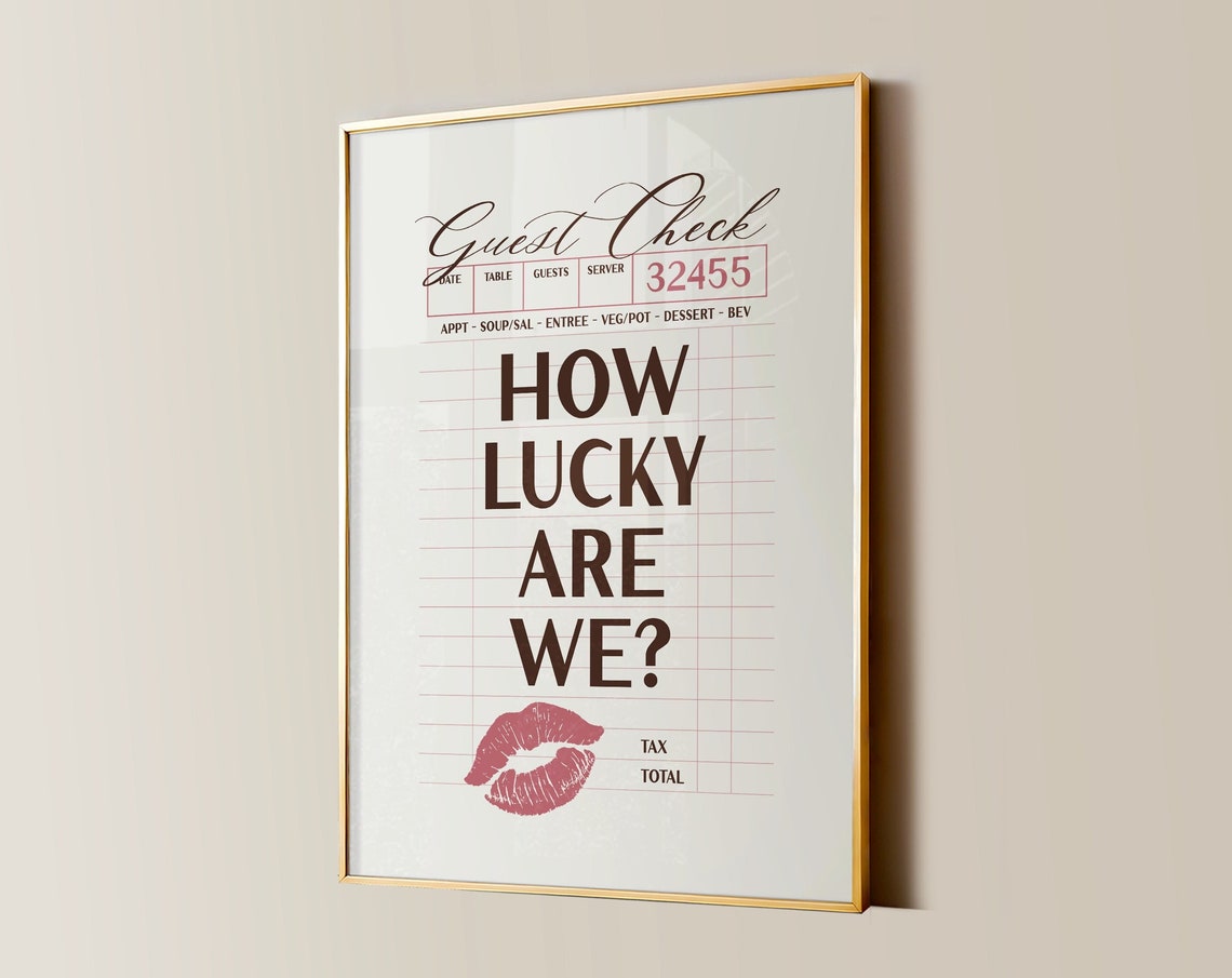 How Lucky Are We Print College Apartment Decor Western Cowgirl Dorm Room Posters Ace Of Spades Trendy Wall Art Girly Preppy Aesthetic - Image 2