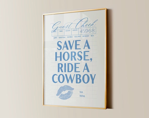 Ride A Cowboy Print College Apartment Decor Western Cowgirl Dorm Room Posters Ace Of Spades Trendy Wall Art Girly Preppy Aesthetic