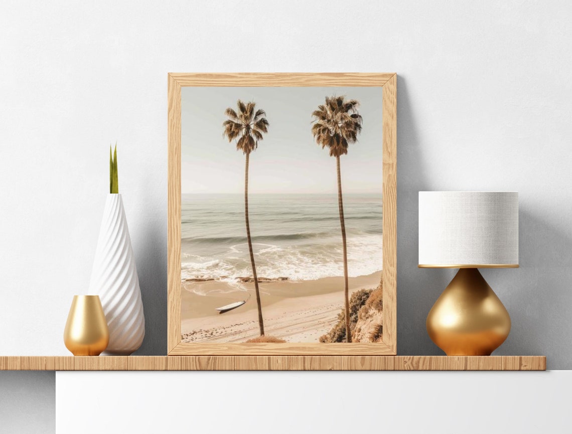 Beach Wall Art Prints Coastal Prints Beach Prints California Prints Beach Photography Prints Palm Tree Surfing Poster - Image 5