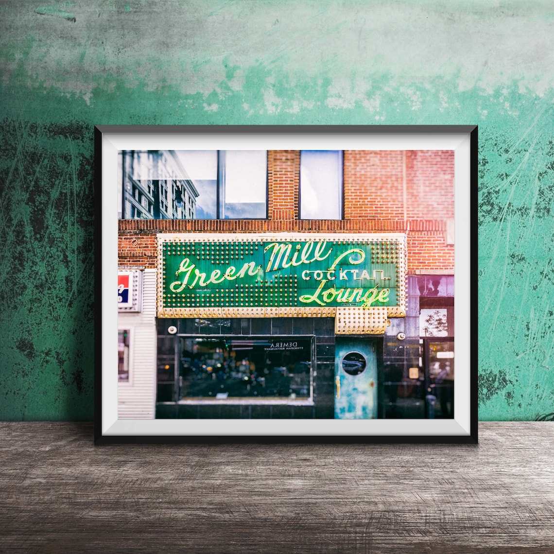 Green Mill Chicago Art Print, Uptown Chicago Travel Poster