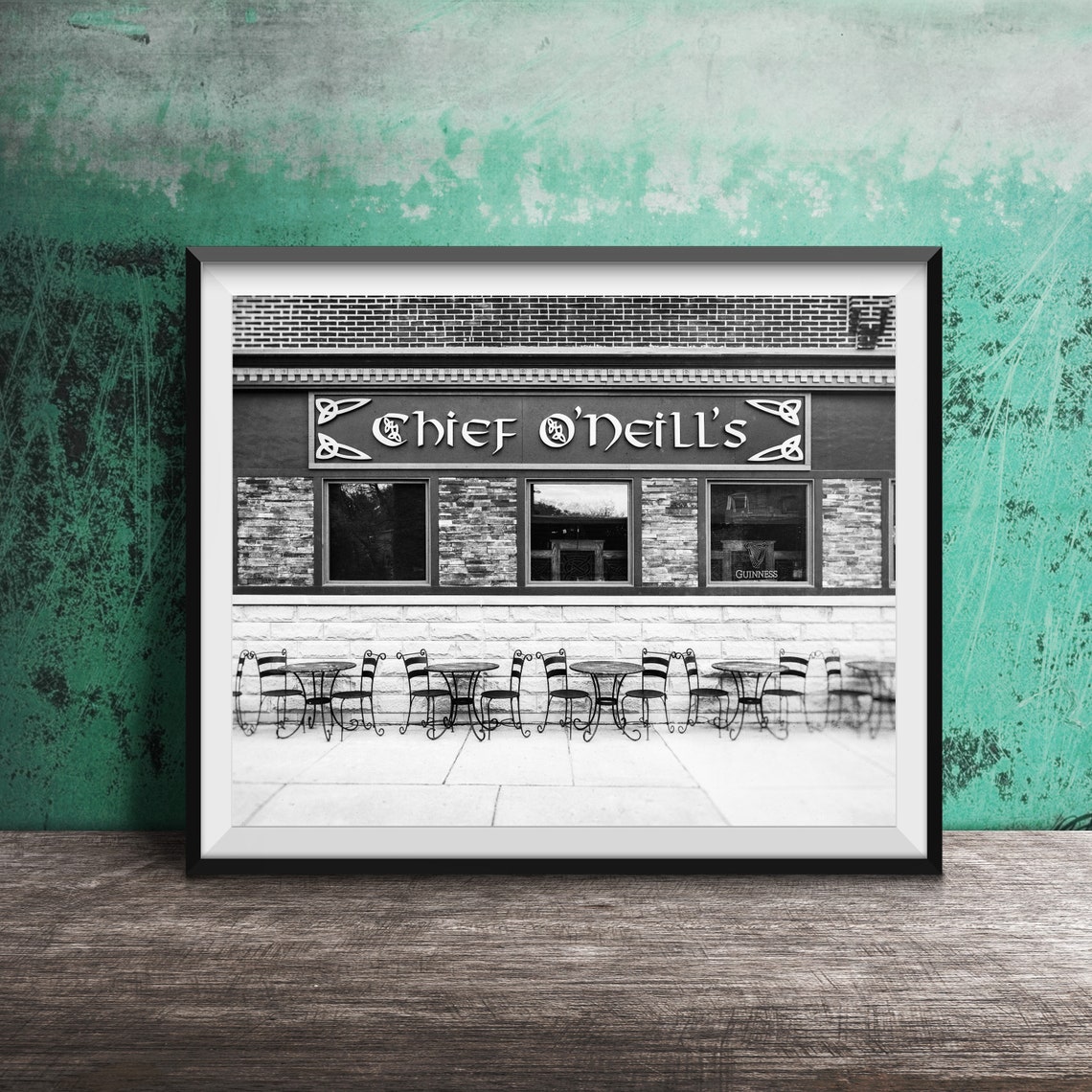 Chief ONeills Irish Pub Facade Outdoor Seating Chicago Photo Poster - Image 2