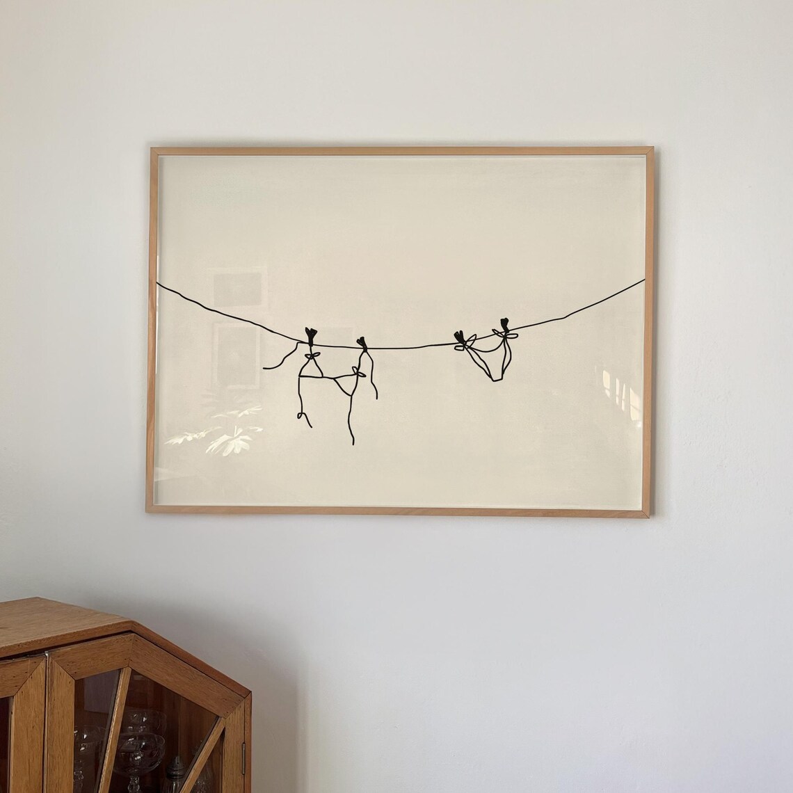 Coastal Swimsuit Minimalist Beach House Art Print