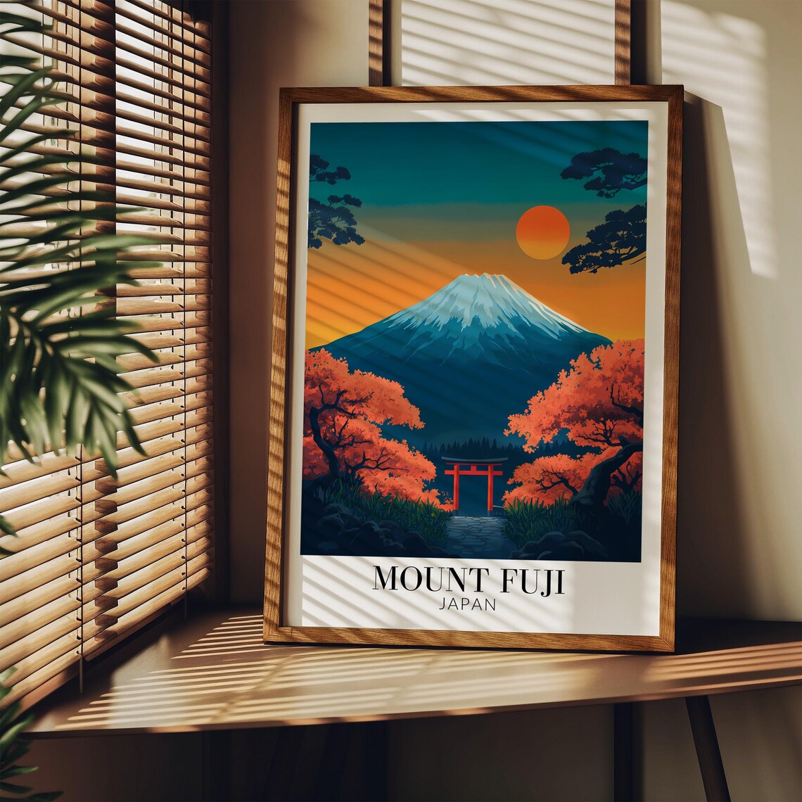 Mount Fuji Japan Travel Poster, Home Decoration - Image 3
