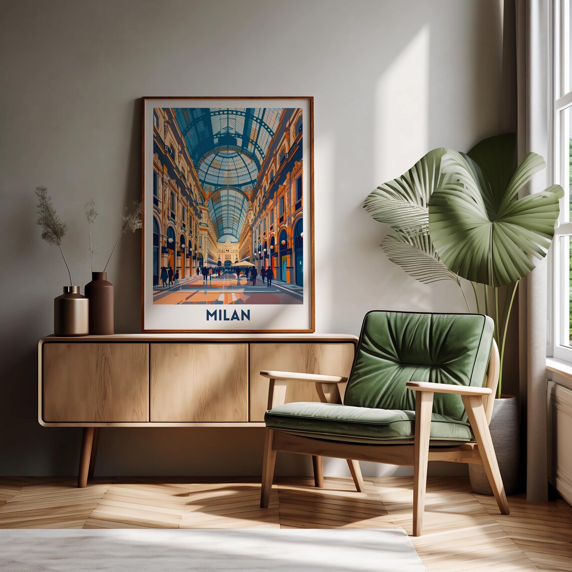 Galleria Vittorio Emanuele II Milan Travel Poster - Image 4