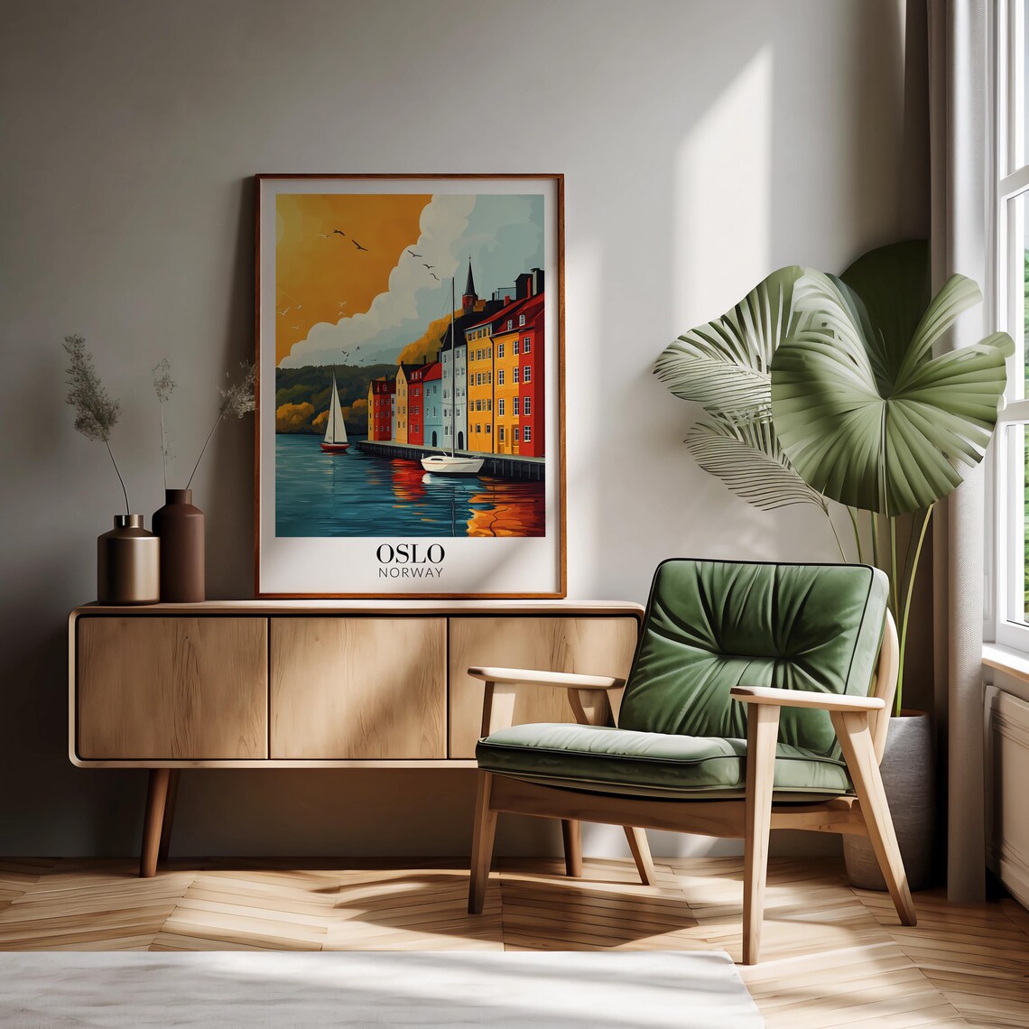 Oslo Norway Travel Poster, Wall Hanging Decor - Image 3