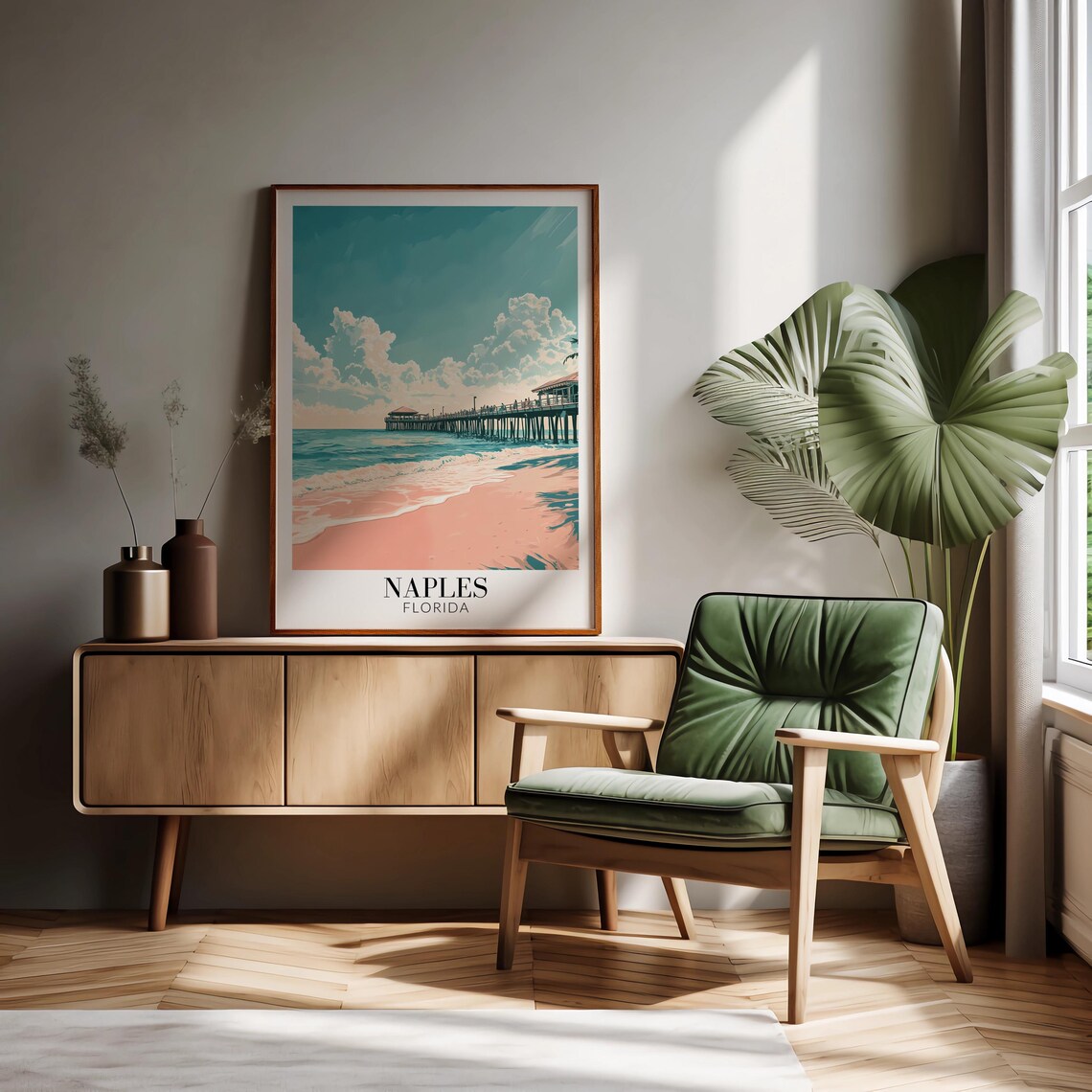 Naples Florida Travel Poster, Wall Hanging Decor - Image 4
