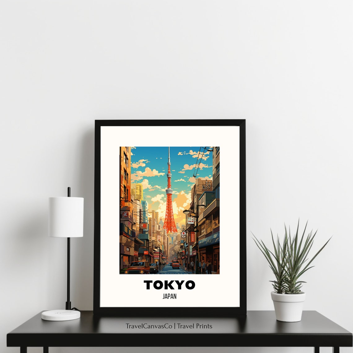 Tokyo Travel Poster Wall Art City Art Poster Asia Travel Prints Japan Wall Art Tokyo Gift Tokyo Print Wall Art - Image 3