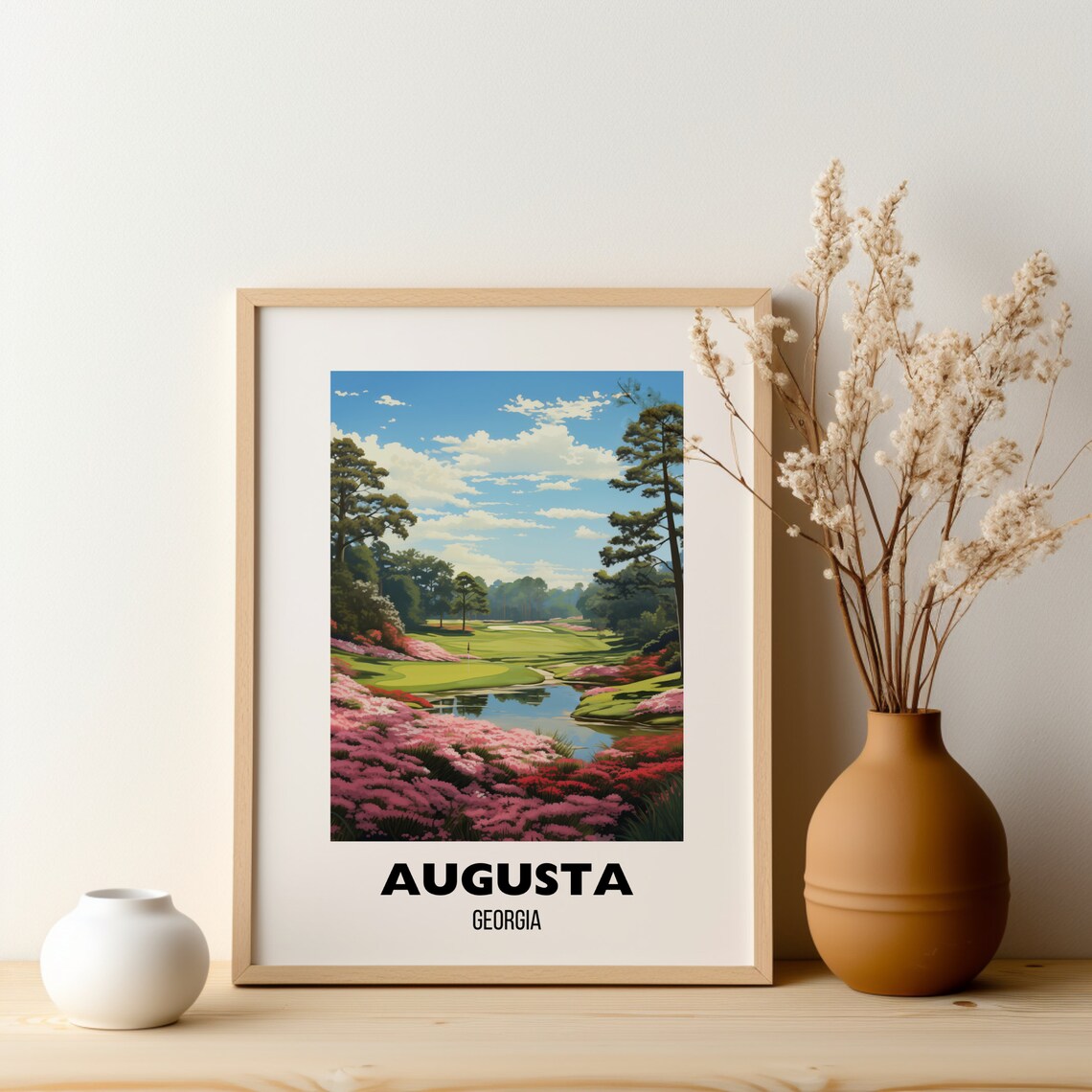 Augusta Print Wall Art Augusta Poster Augusta National Golf Augusta Golf Course Art Masters Print Golf Gift - Image 2